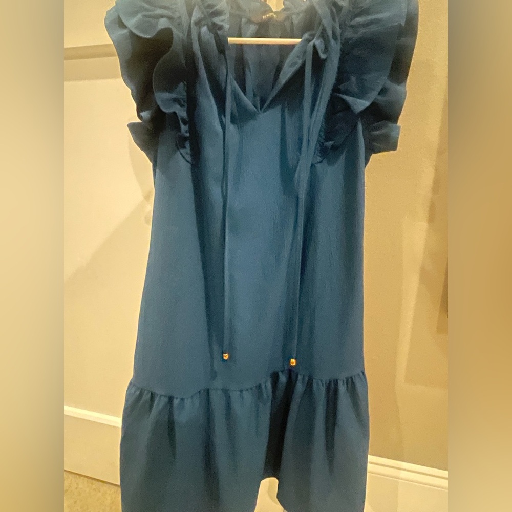 Blue Ruffled Dress